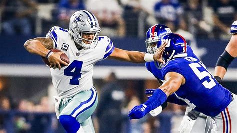 dak prescott stats vs giants